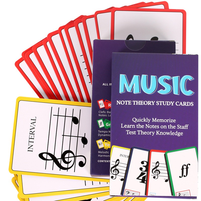 Blank Sheet Music Notebook - Музыкальные флэш-карты, таблица аккордов для фортепиано,