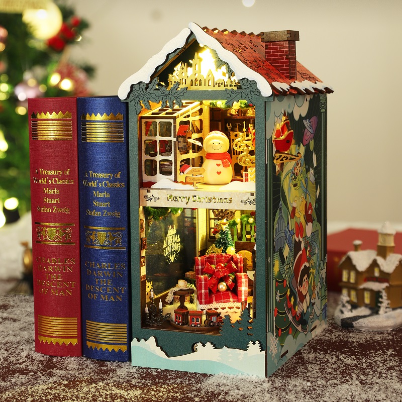 Деревянная полка «Счастливый Р – обзор и цена Diy Wooden Book Nook Kit Shelf Insert